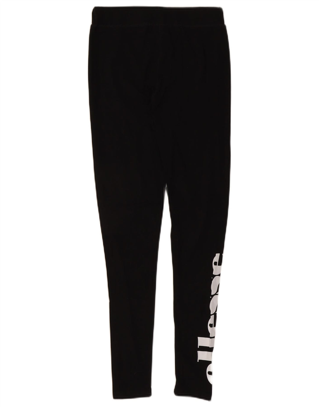 Ellesse Womens Graphic Leggings UK 10 Small Schwarz Baumwolle