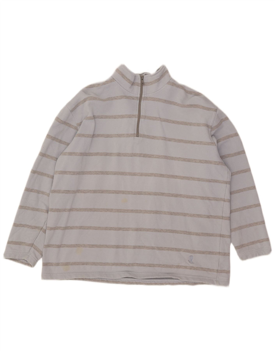Übergroßer Sweatshirt-Pullover für Damen von Ralph Lauren, UK 12, Mittelblau gestreift