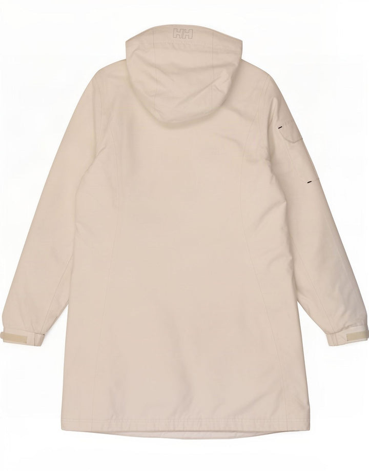 Helly Hansen Damen-Regenmantel mit Kapuze, UK 16, Größe L, Weiß, Polyester