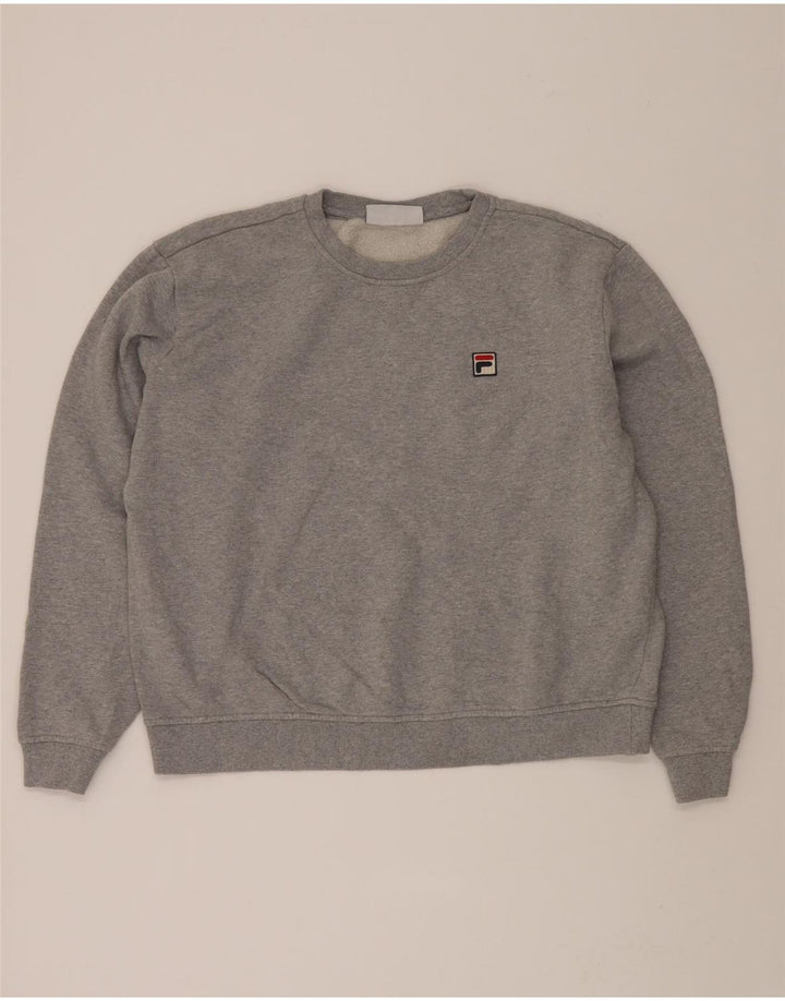 FILA Womens Sweatshirt Jumper UK 18 XL Grey Cotton Vintage Fila and Second-Hand Fila from Messina Hembry 
