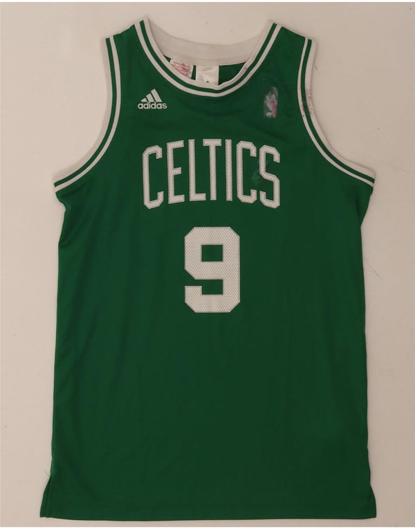 Adidas Celtics Grafik-Weste für Jungen, 13–14 Jahre, grünes Polyester