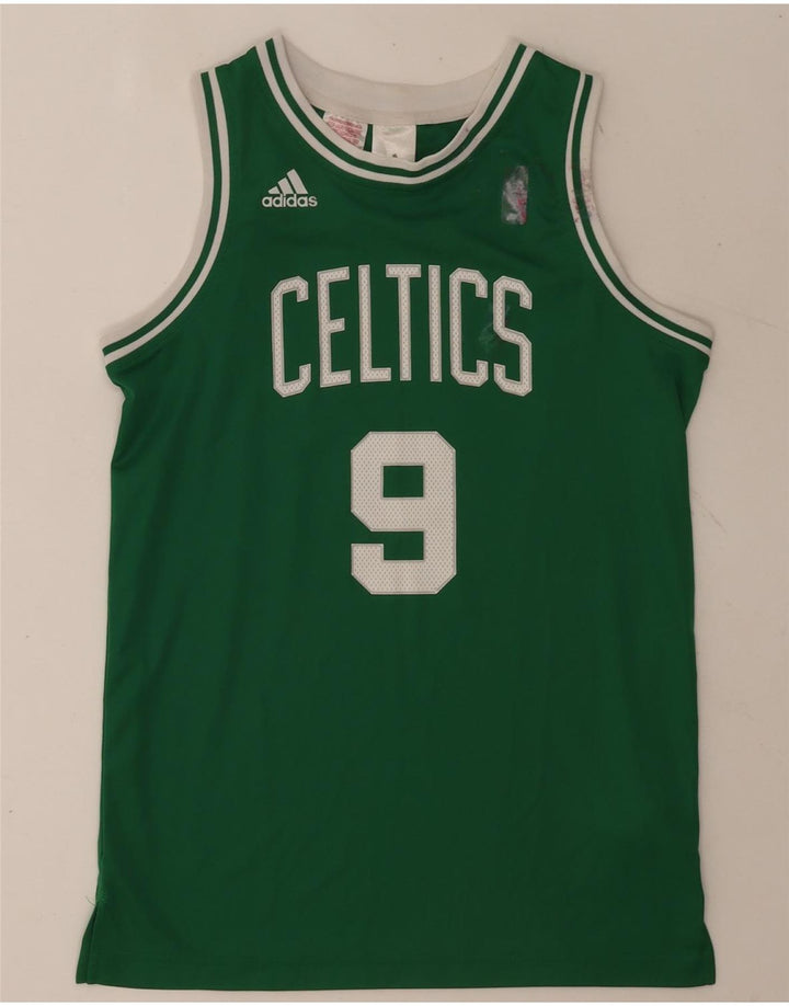 Adidas Celtics Grafik-Weste für Jungen, 13–14 Jahre, grünes Polyester