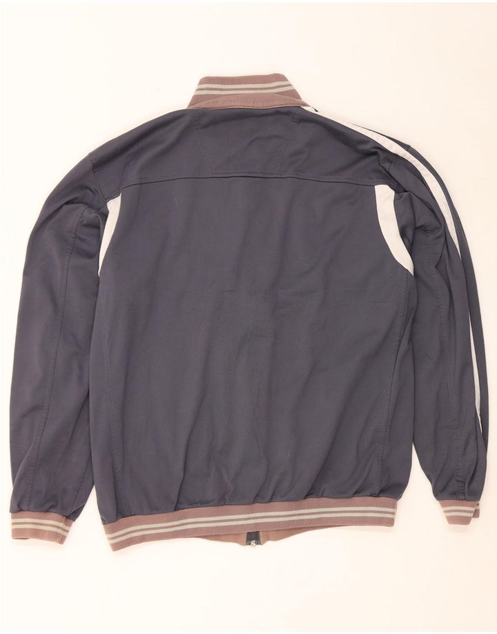 Champion Herren-Trainingsanzugoberteil, XL, graues Colourblock-Polyester