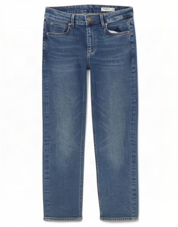 Marks & Spencer Damen The Sienna Straight Jeans UK 12 Medium W30 L25 Blau