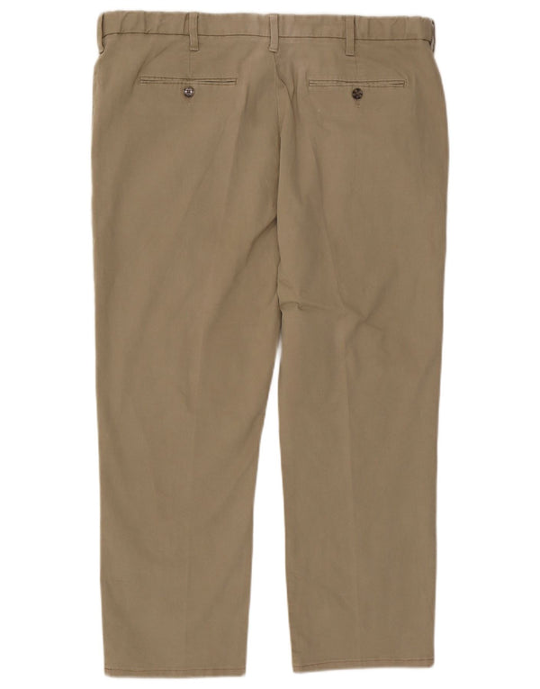 Marks & Spencer Mens Regular Chino Trousers W40 L29 Beige Cotton