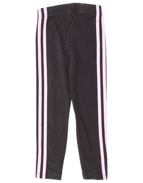 Adidas Mädchen-Leggings, 5–6 Jahre, schwarze Baumwolle