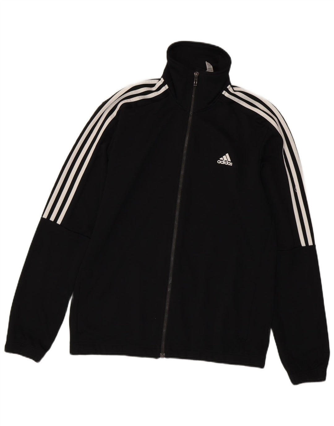 ADIDAS Herren Trainingsanzug Top Jacke UK 42/44 Large Schwarz Polyester