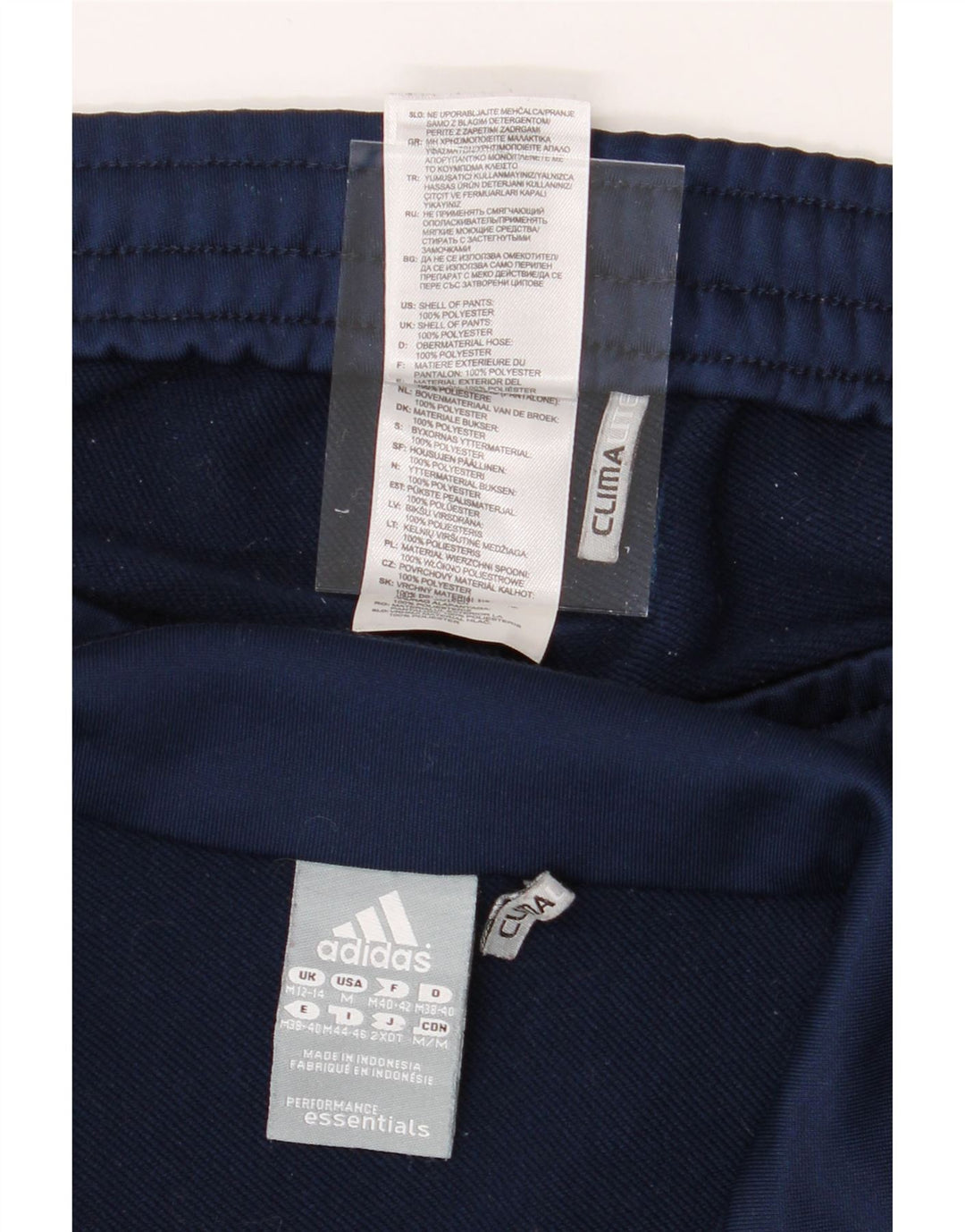 ADIDAS Womens Full Tracksuit UK 12/14 Medium  Navy Blue Polyester Vintage Adidas and Second-Hand Adidas from Messina Hembry 