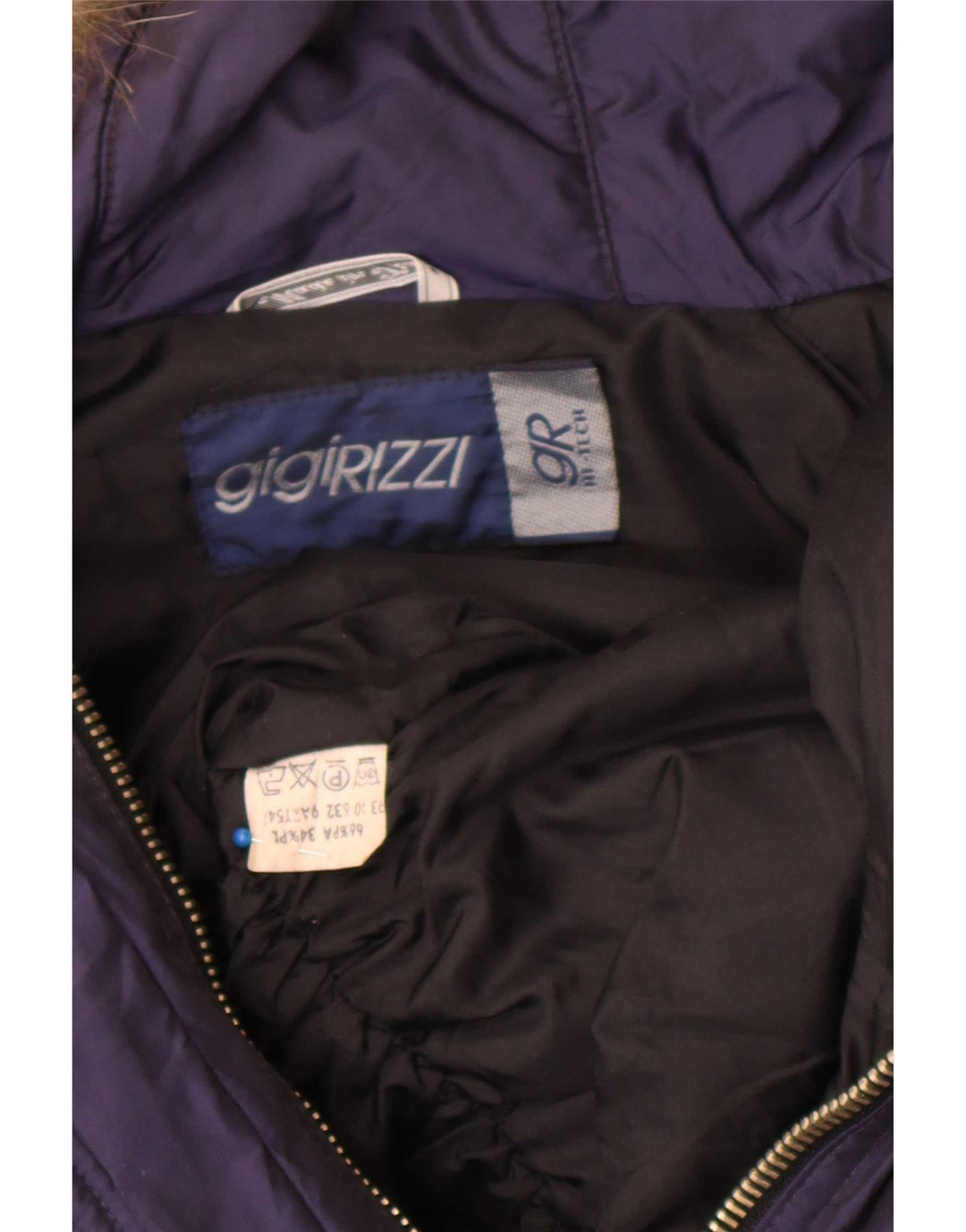 Gigi Rizzi Damen Windjacke IT 42 Medium Navy Blue Colourblock