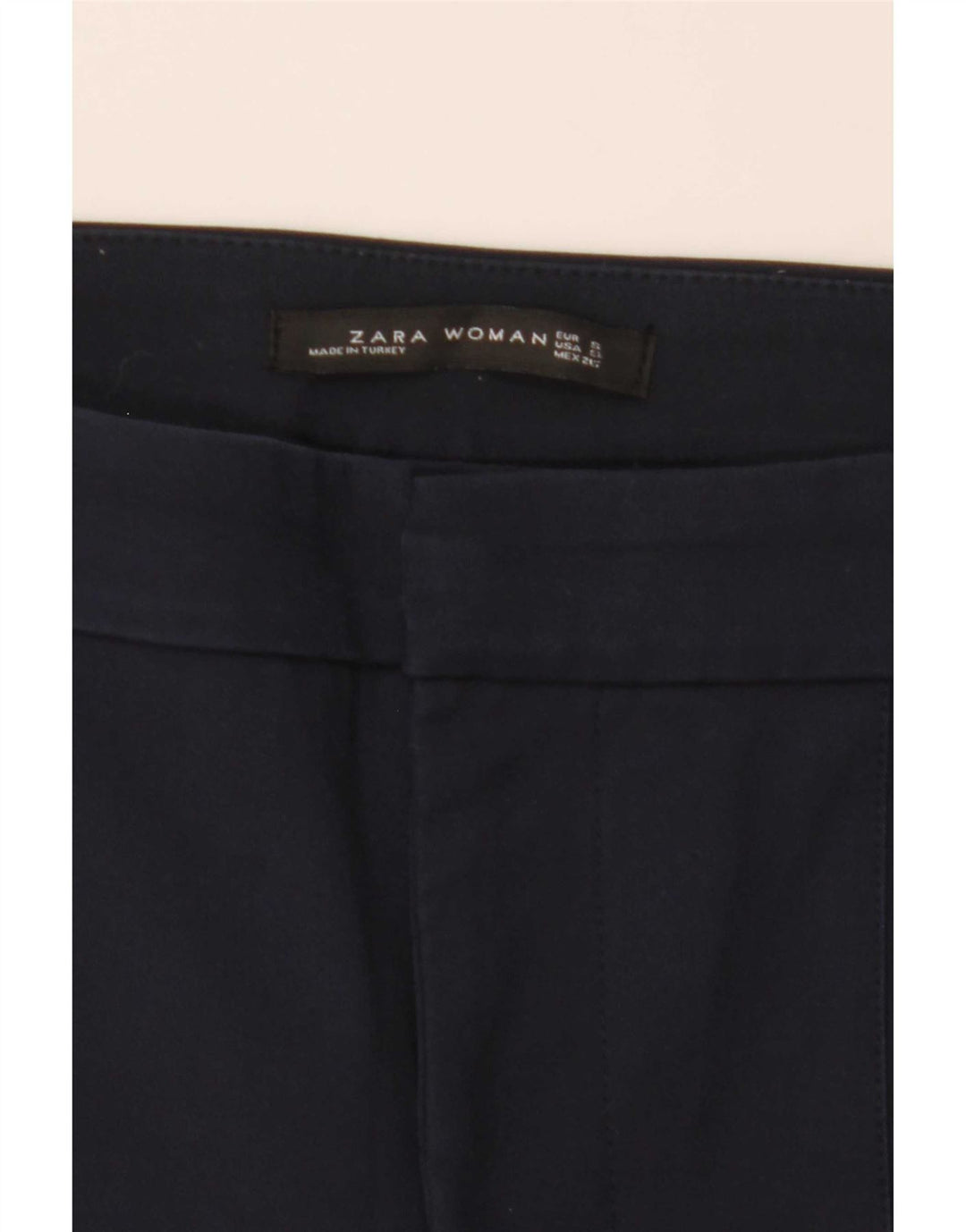 Zara Bootcut-Chinohose für Damen, Größe S, W29, L26, Marineblau