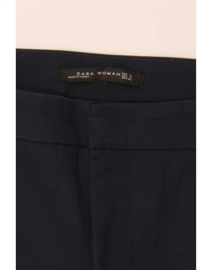 Zara Bootcut-Chinohose für Damen, Größe S, W29, L26, Marineblau