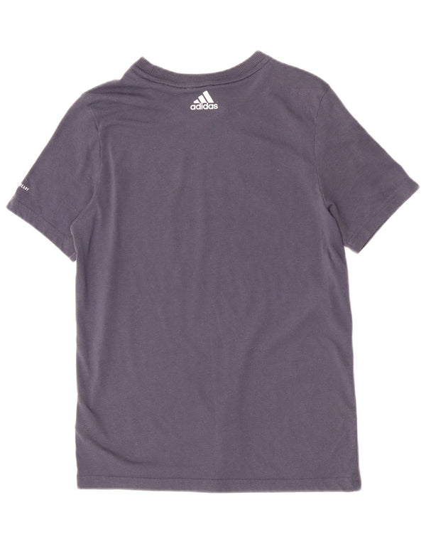 Adidas Jungen Regular Graphic T-Shirt Top 13-14 Jahre Marineblaues Polyester