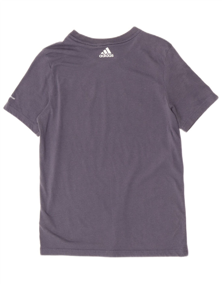 Adidas Jungen Regular Graphic T-Shirt Top 13-14 Jahre Marineblaues Polyester