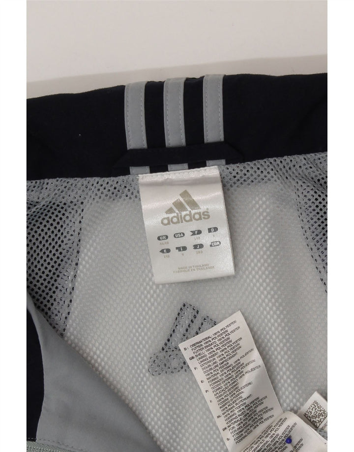 Adidas Herren-Trainingsanzug-Oberteiljacke UK 46/48 XL Graues Colourblock-Polyester