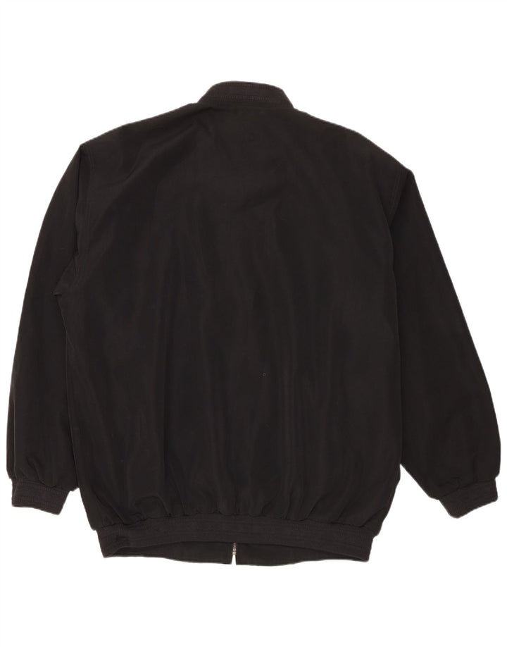 Vintage Herren Bomberjacke UK 44 2XL Schwarz Polyester