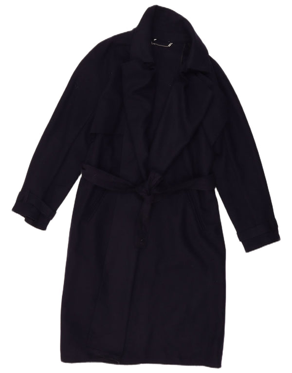 VINTAGE Damen Mantel UK 16 Large Marineblau