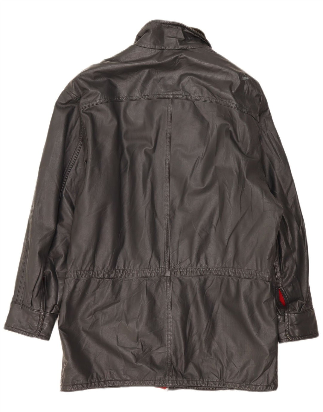 Vintage Herren Lederjacke IT 52 XL Grau