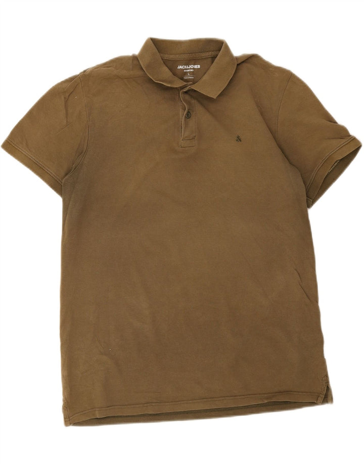 Jack & Jones Herren-Poloshirt, groß, Khaki