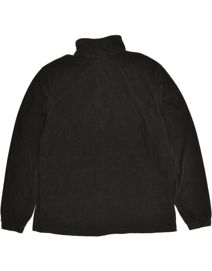 STARTER Mens Fleece Jacket UK 40 Large Black Polyester | Vintage Starter | Thrift | Second-Hand Starter | Used Clothing | Messina Hembry 