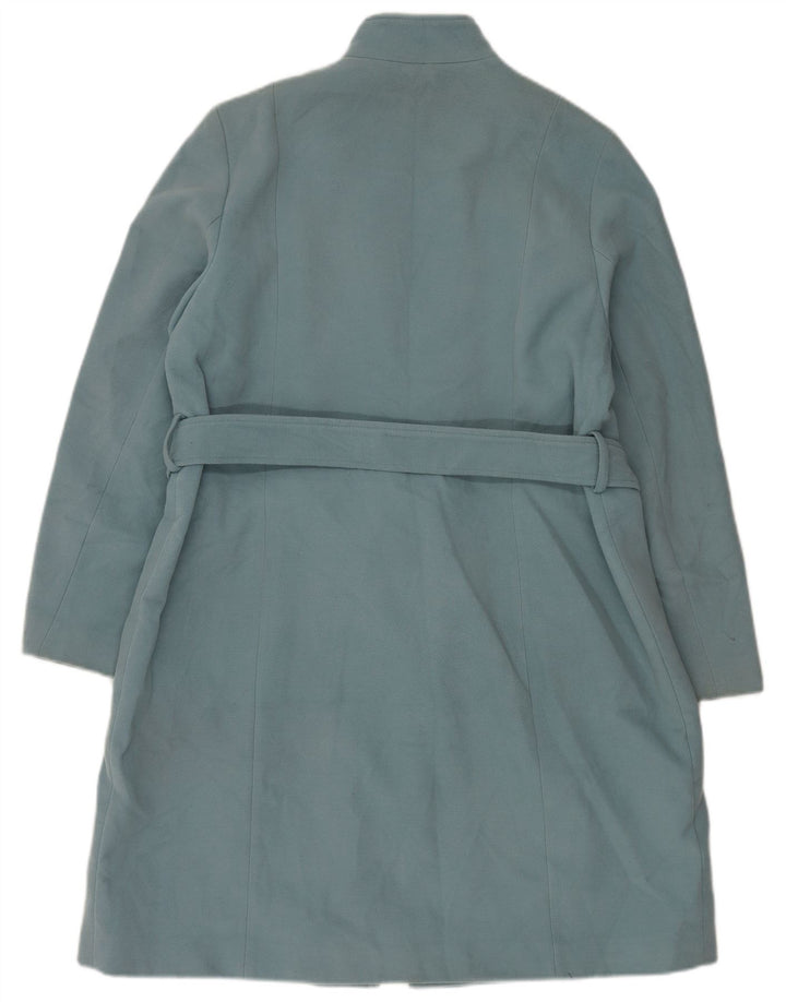 Marks & Spencer Damen Loose Fit Mantel UK 18 XL Blau Polyester