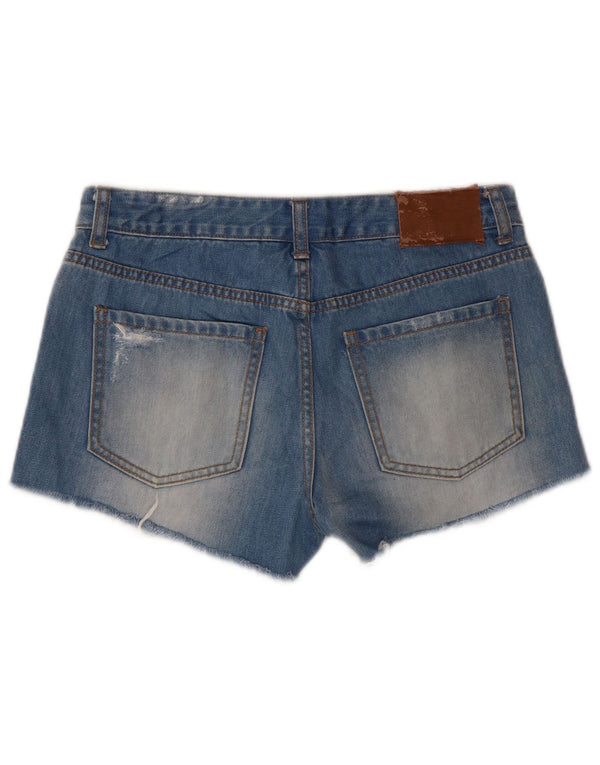 Billabong Womens Low Waist Distressed Denim Shorts W26 Small Blaue Baumwolle