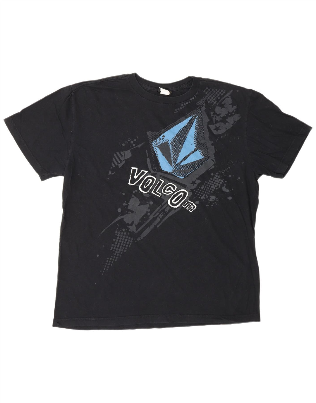 VOLCOM Herren Grafik T-Shirt Top XL Schwarz Baumwolle