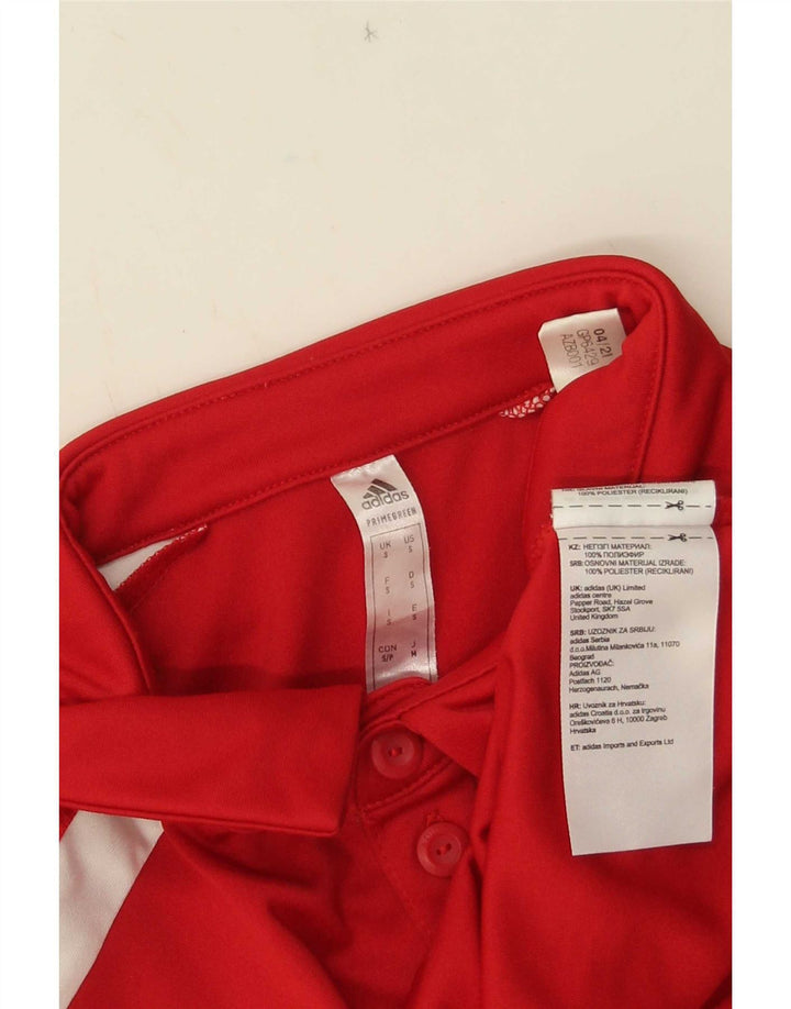 Adidas Herren Aeroready Grafik-Poloshirt, kleines rotes Farbblock-Polyester