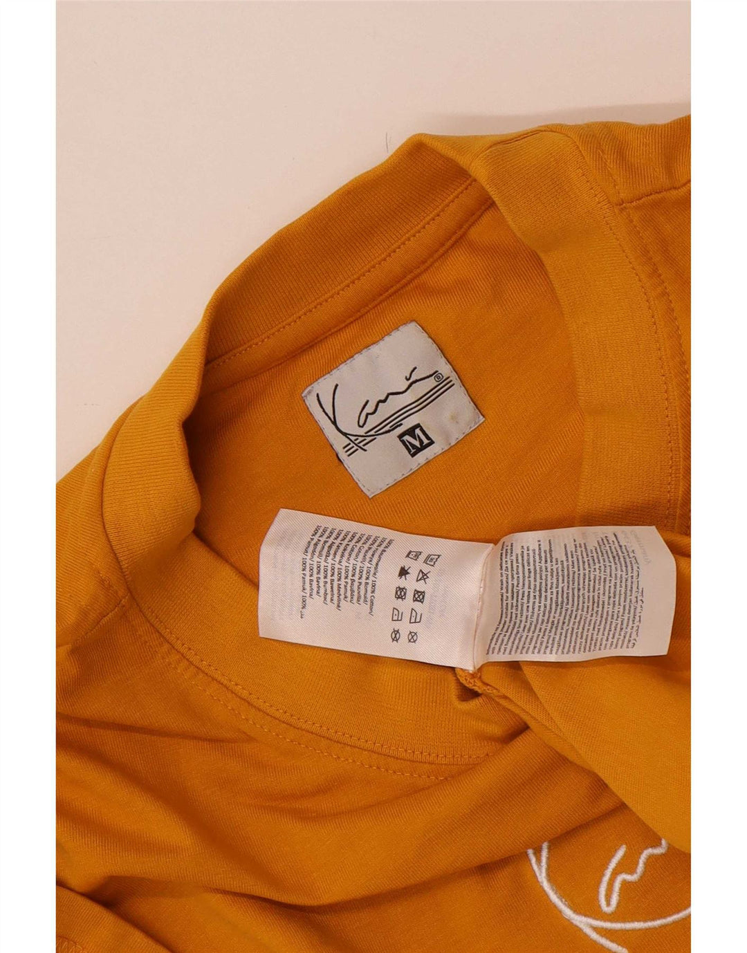 Karl Kani Herren T-Shirt Top Mittelorange Baumwolle