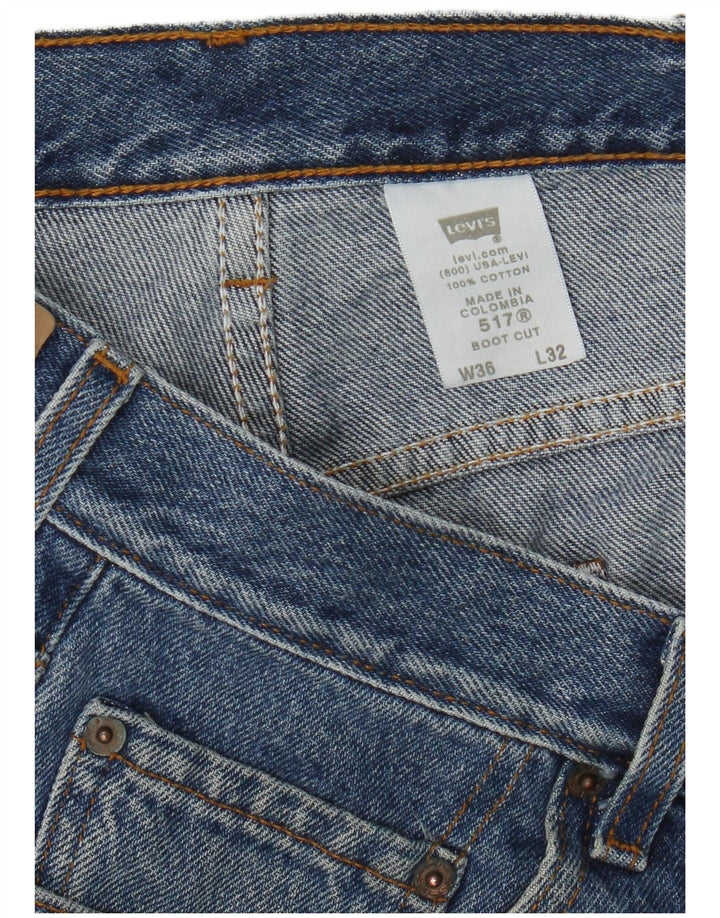 Levi's Herren 517 Bootcut Jeans W36 L32 Blaue Baumwolle
