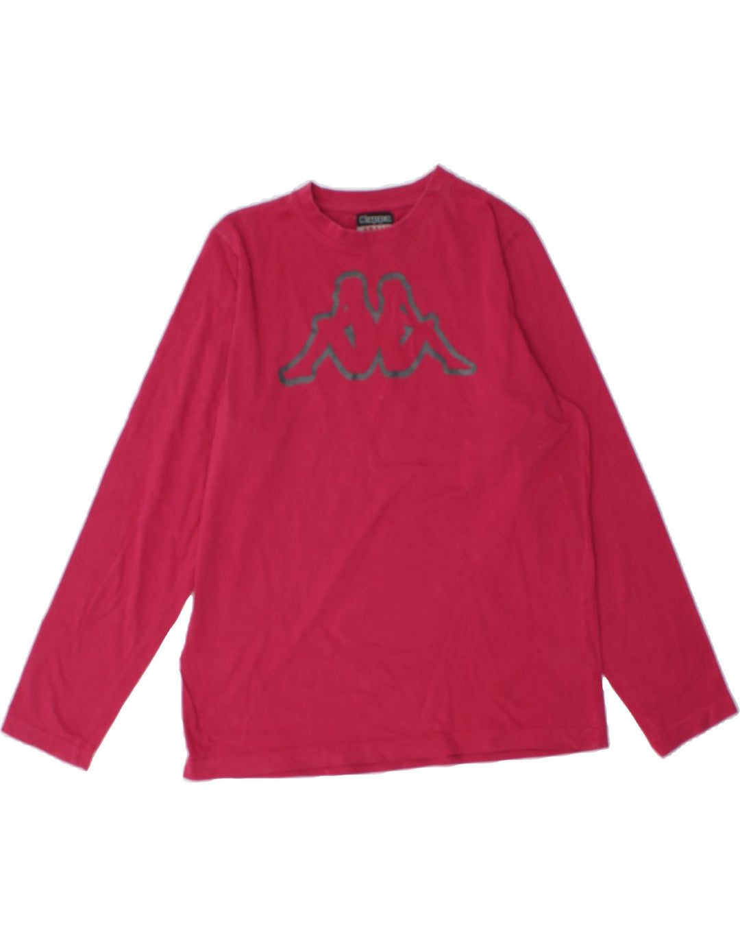 KAPPA Womens Graphic Top Long Sleeve UK 10 Small Pink Cotton Vintage Kappa and Second-Hand Kappa from Messina Hembry 