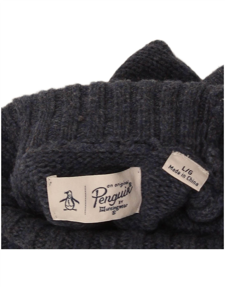 Penguin Damen-Pullover mit Rollkragen, Gr. 46, Marineblau