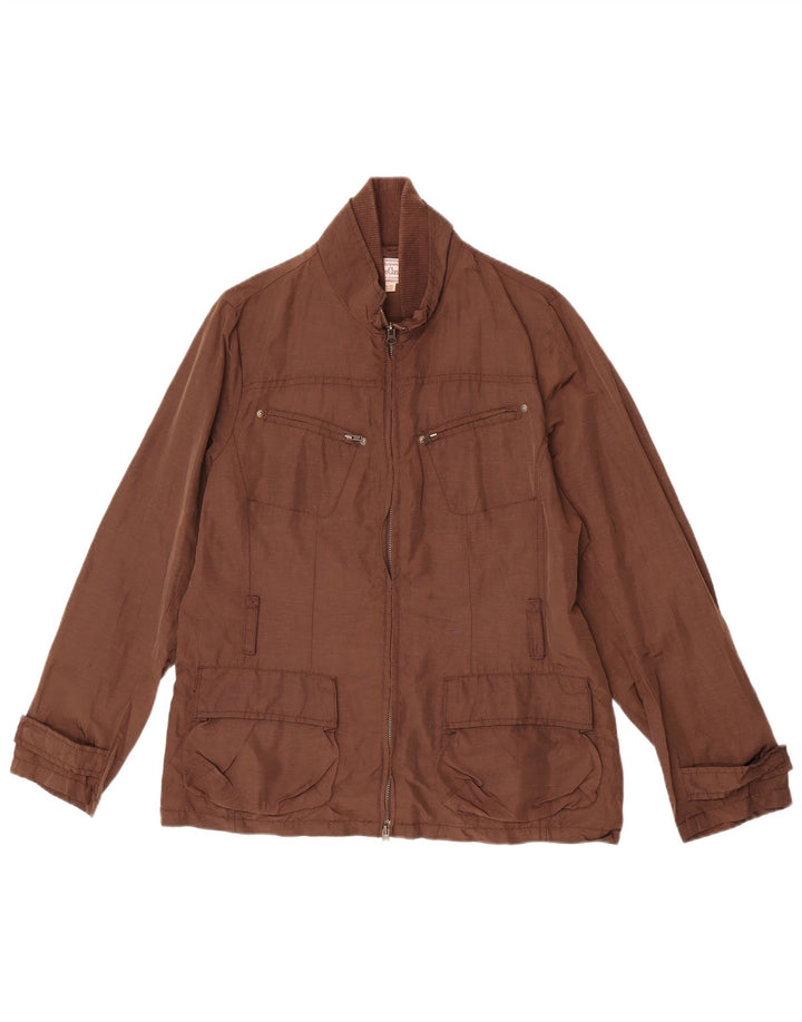 Marlboro Classics Damen Utility-Jacke EU 44 XL Braunes Leinen