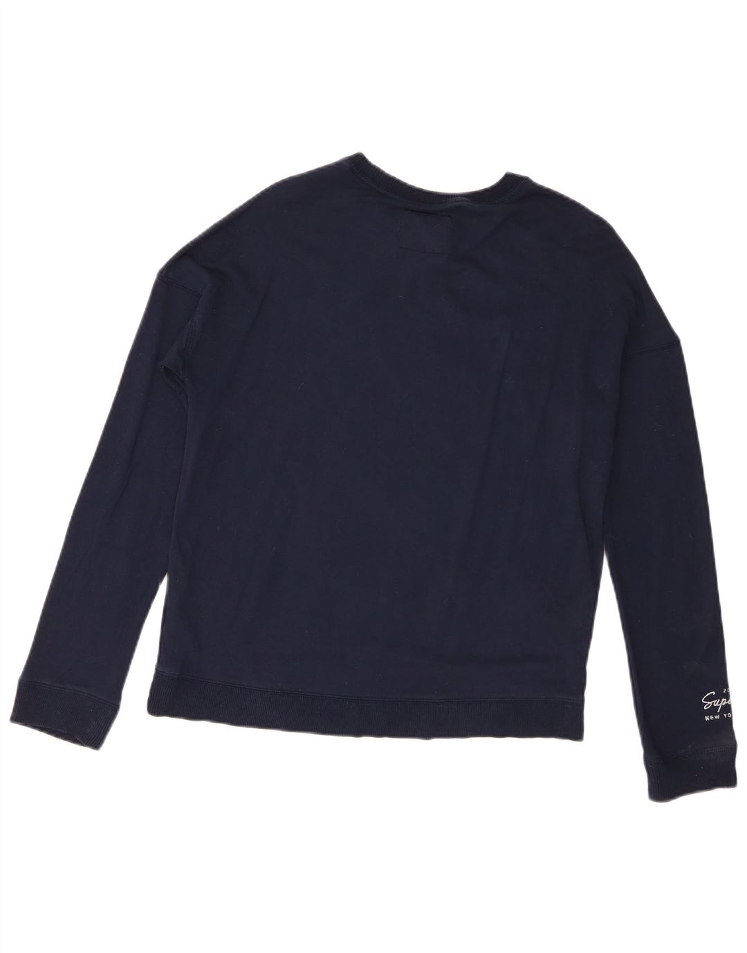 Superdry Grafik-Sweatshirtpullover für Damen, Gr. 8, Marineblau, Viskose