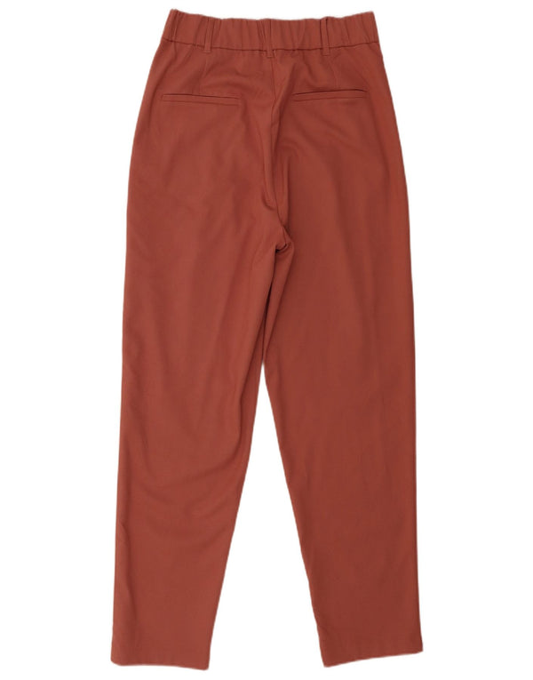 Zara Damen Tapered Casual Hose Medium W28 L27 Braun