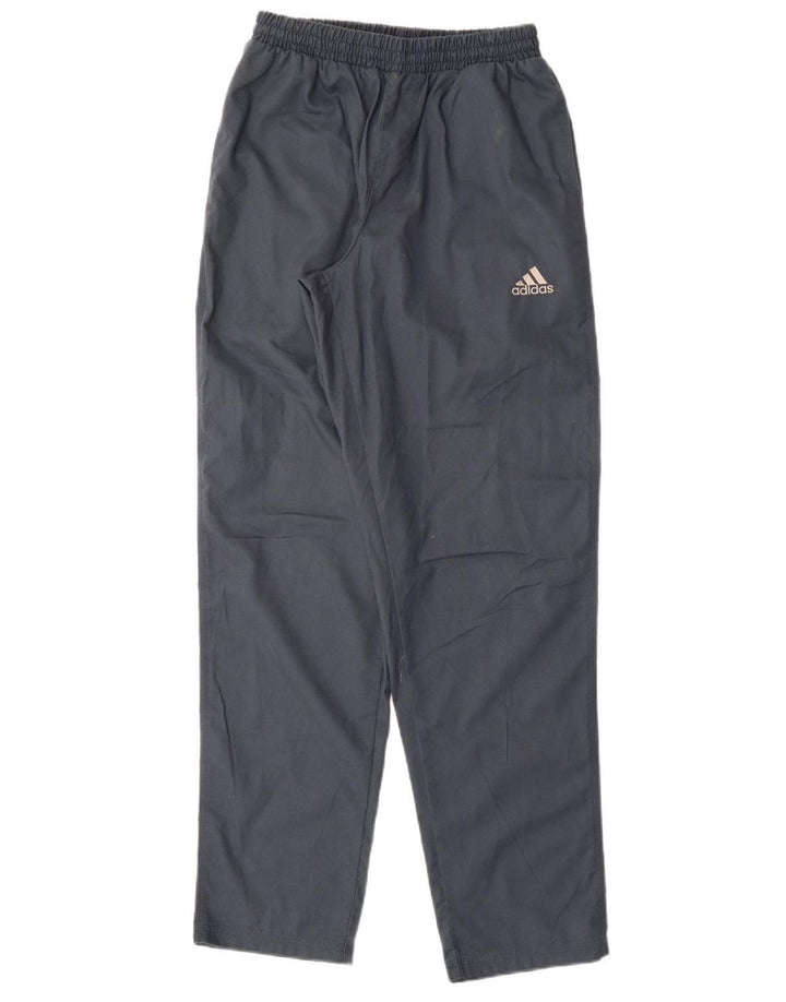 ADIDAS Mens Tracksuit Trousers Small Navy Blue Polyester
