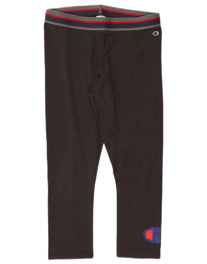 Champion Damen-Capri-Leggings mit Grafik, UK 12, mittelbraun, Baumwolle