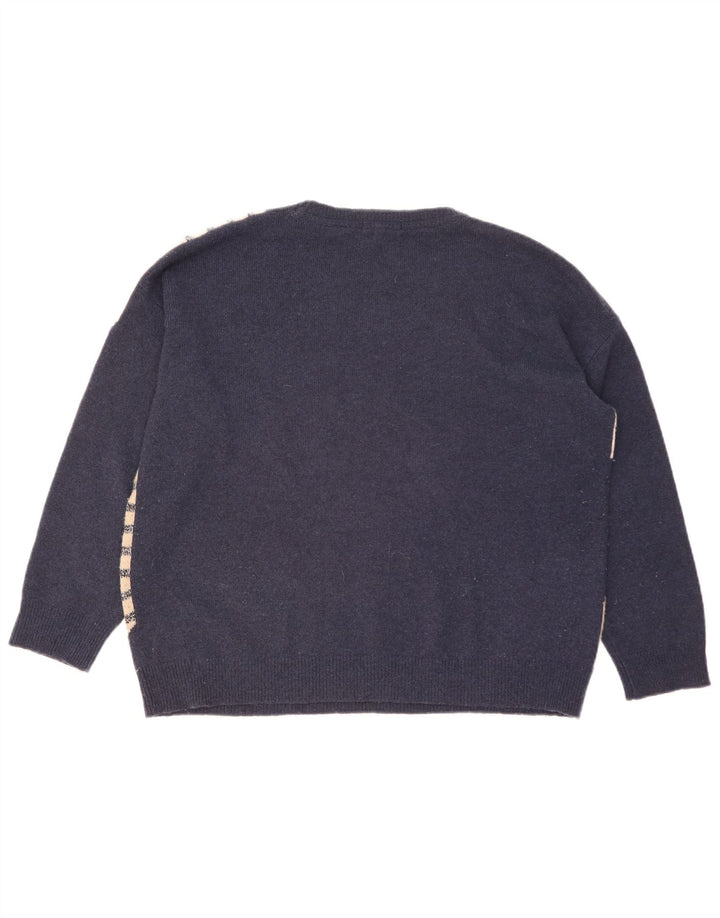 White Stuff Damen-Pullover mit Rundhalsausschnitt, Gr. 40, Marineblau