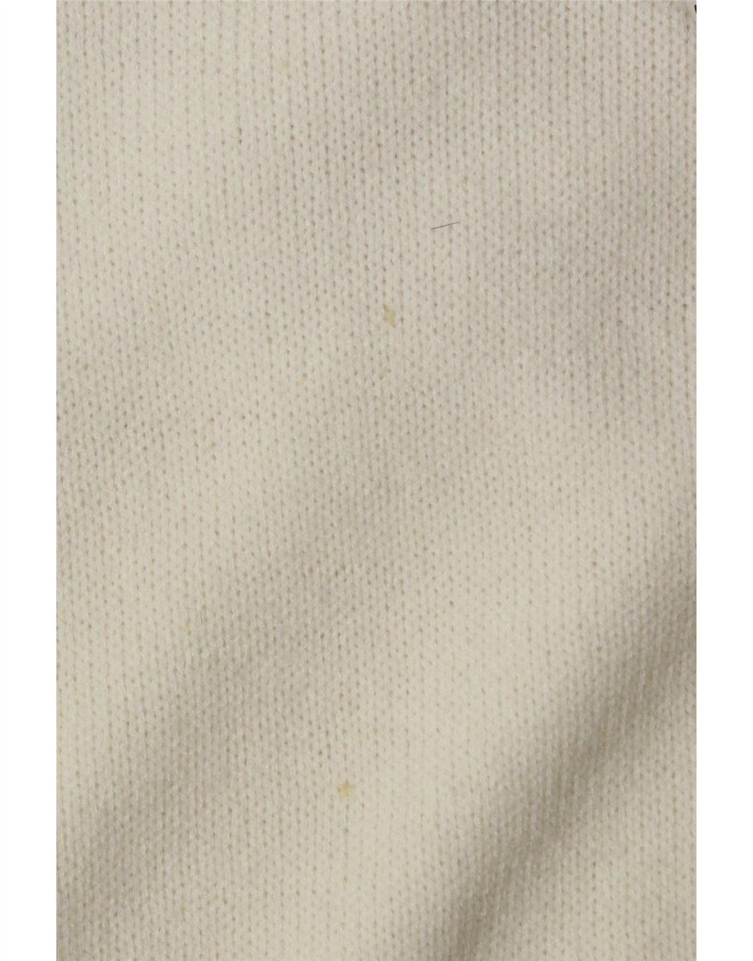 VINTAGE Womens Crop Crew Neck Jumper Sweater UK 14 Medium White Vintage Vintage and Second-Hand Vintage from Messina Hembry 
