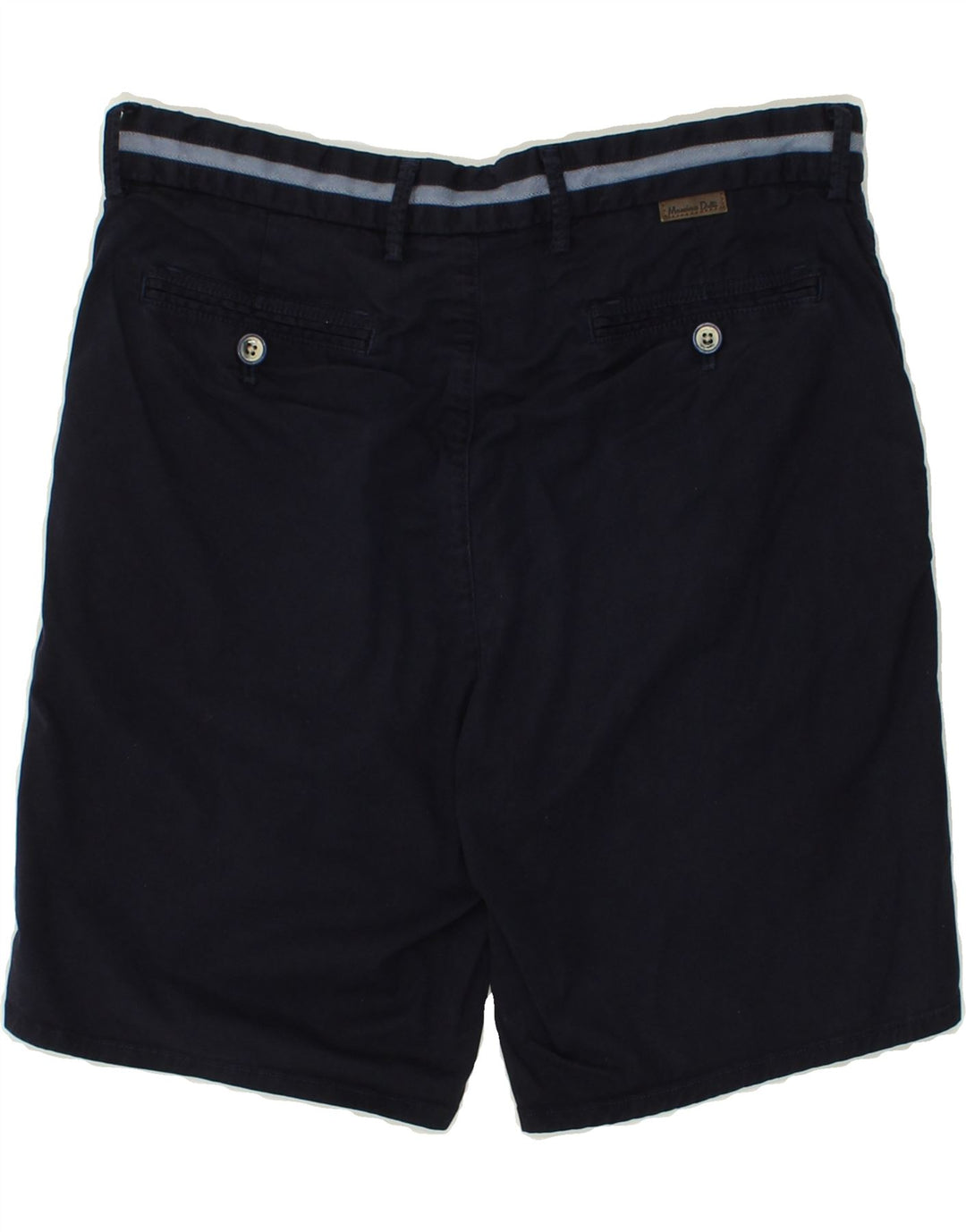 MASSIMO DUTTI Womens Chino Shorts W31 Medium Navy Blue Cotton | Vintage Massimo Dutti | Thrift | Second-Hand Massimo Dutti | Used Clothing | Messina Hembry 