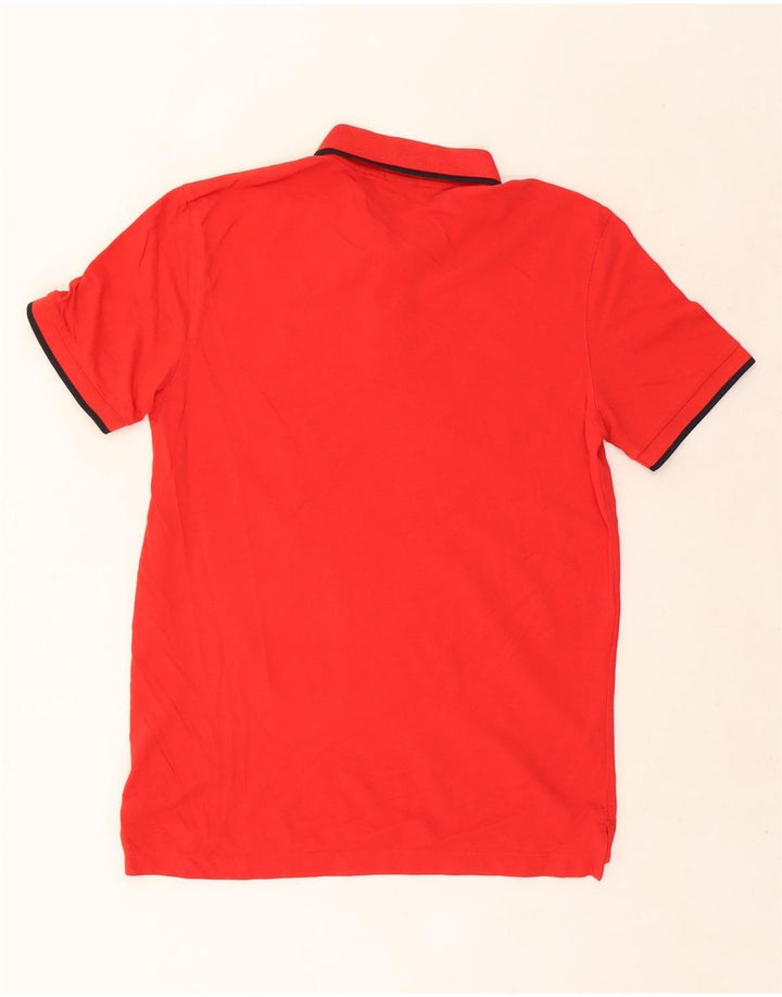 Hugo Boss Herren-Poloshirt aus mittelroter Baumwolle