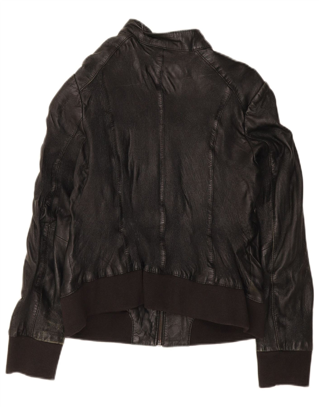 Conbipel Damen Bomber-Lederjacke IT 44 Mittelschwarzes Leder