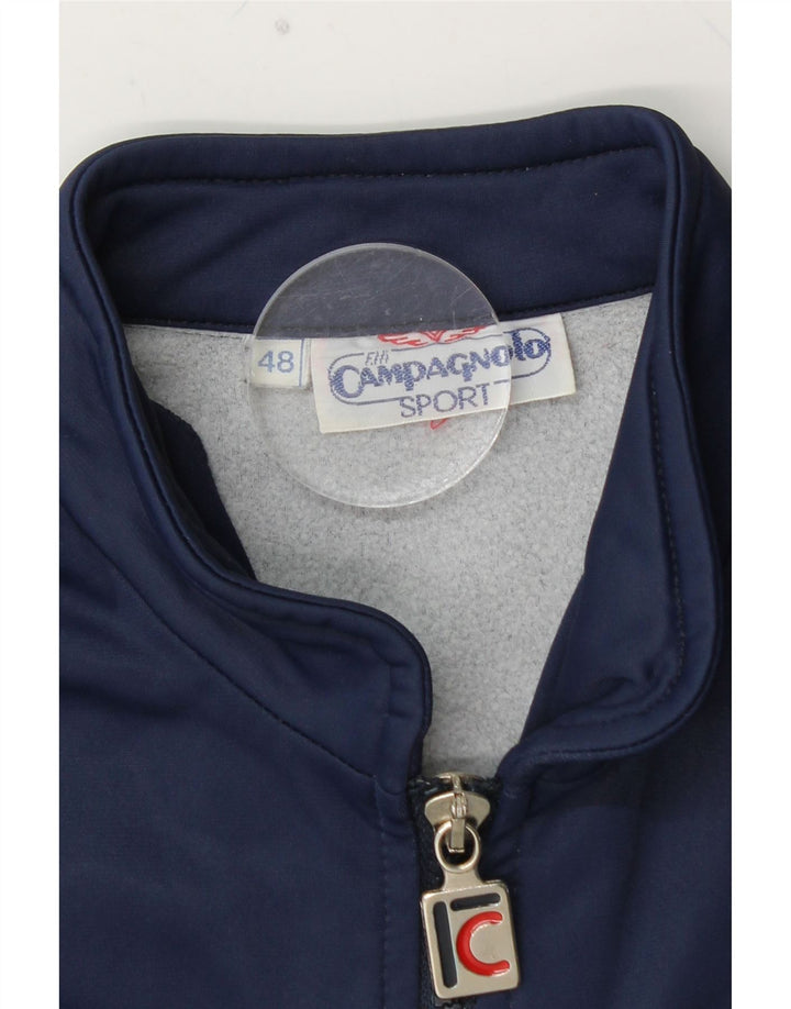 CAMPAGNOLO Herren-Trainingsanzugoberteil, Jacke, Größe 48, mittleres Marineblau, Farbblock
