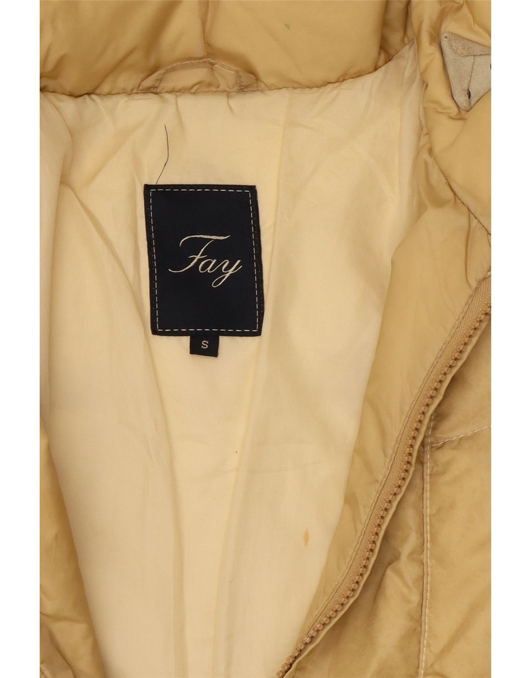 Fay Damen Wattierte Jacke UK 10 Small Beige