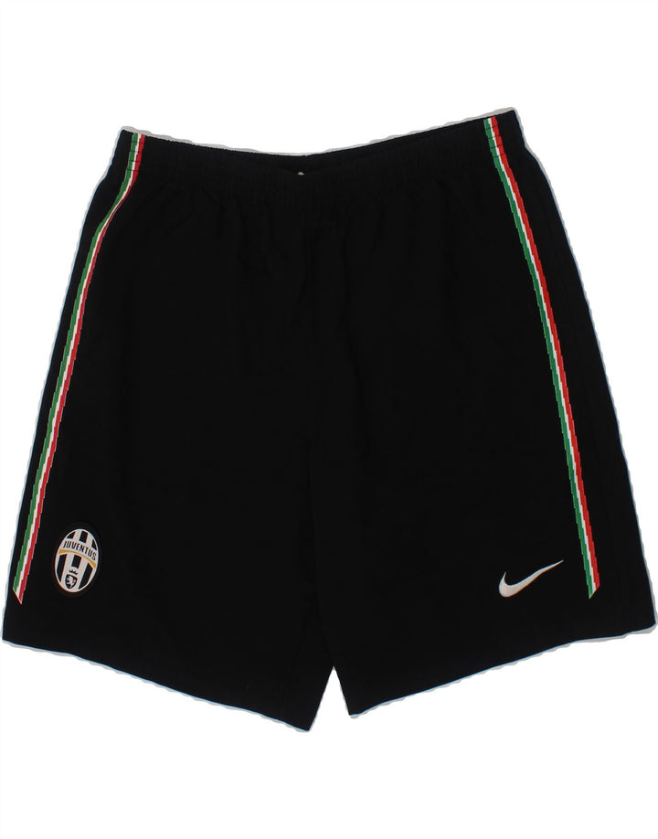 NIKE Boys Juventus Sport Shorts 7-8 Years XL Black Polyester Vintage Nike and Second-Hand Nike from Messina Hembry 