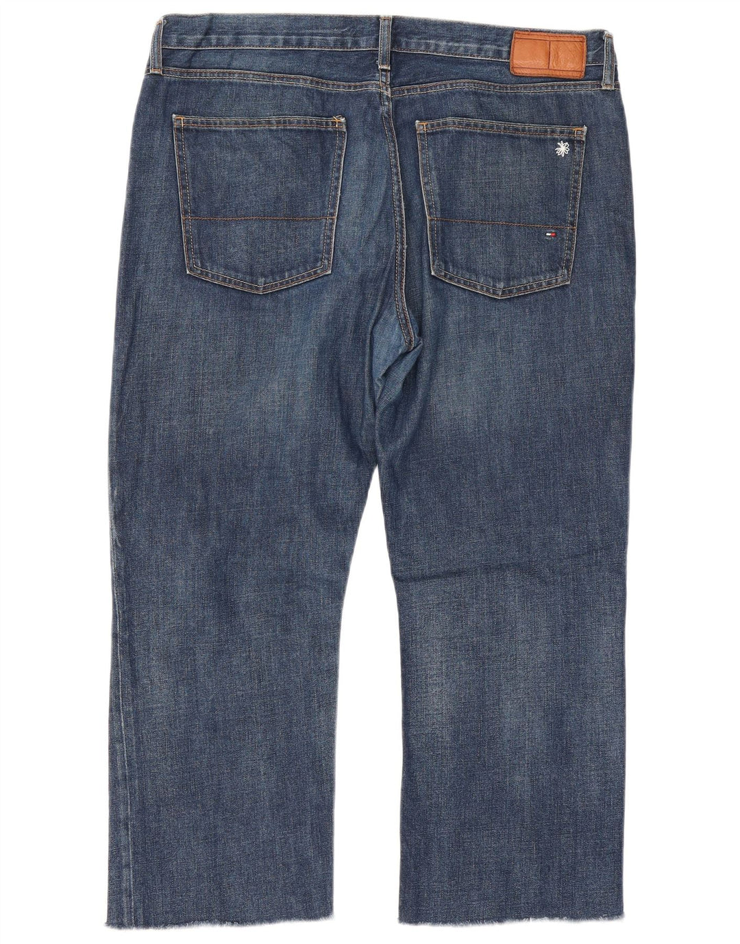 Tommy Hilfiger Herren-Cropped-Jeans, W38, L25, blaue Baumwolle