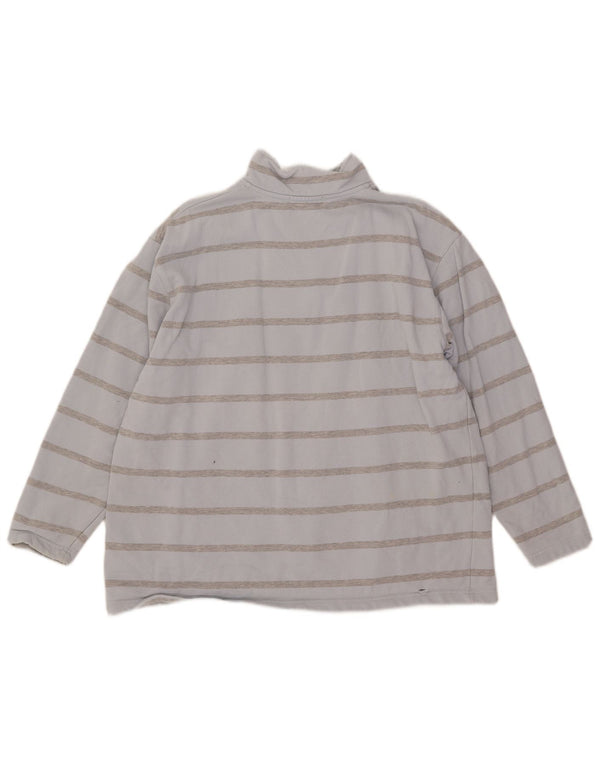 Übergroßer Sweatshirt-Pullover für Damen von Ralph Lauren, UK 12, Mittelblau gestreift