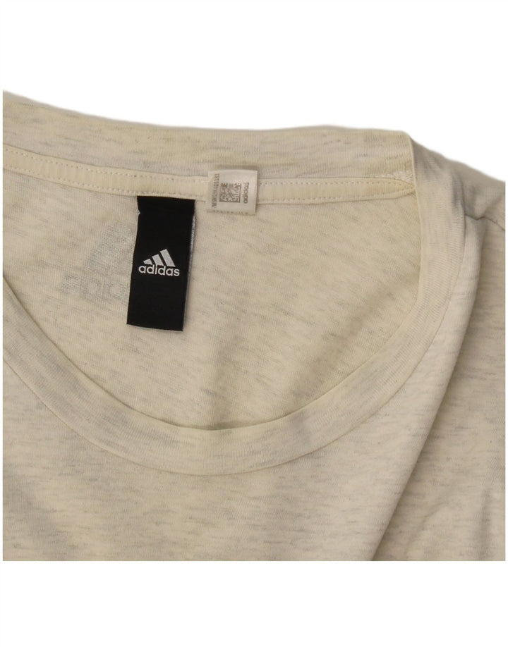 Adidas Damen Graphic T-Shirt Top UK 12 Mittelgrau