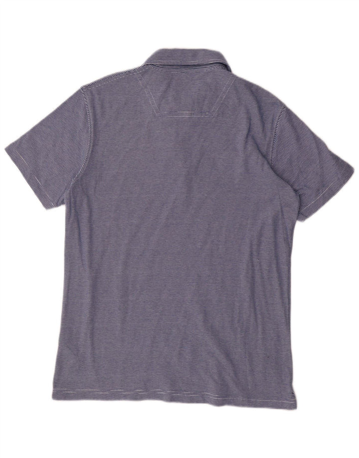 TIMBERLAND Herren-Poloshirt mit normaler Passform, mittelblau, gestreift, Baumwolle