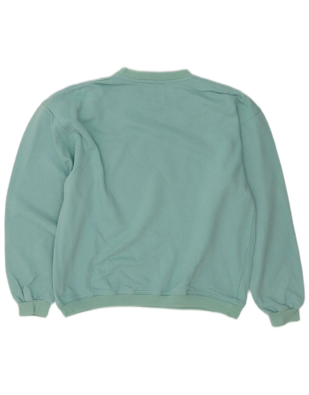 Vagabond Womens Graphic Oversized Sweatshirt Pullover UK 10 Small Türkis