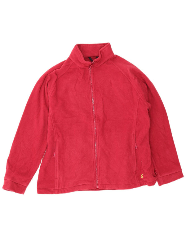 Joules Damen-Oversize-Liner-Fleecejacke UK 16 Large Pink Polyester